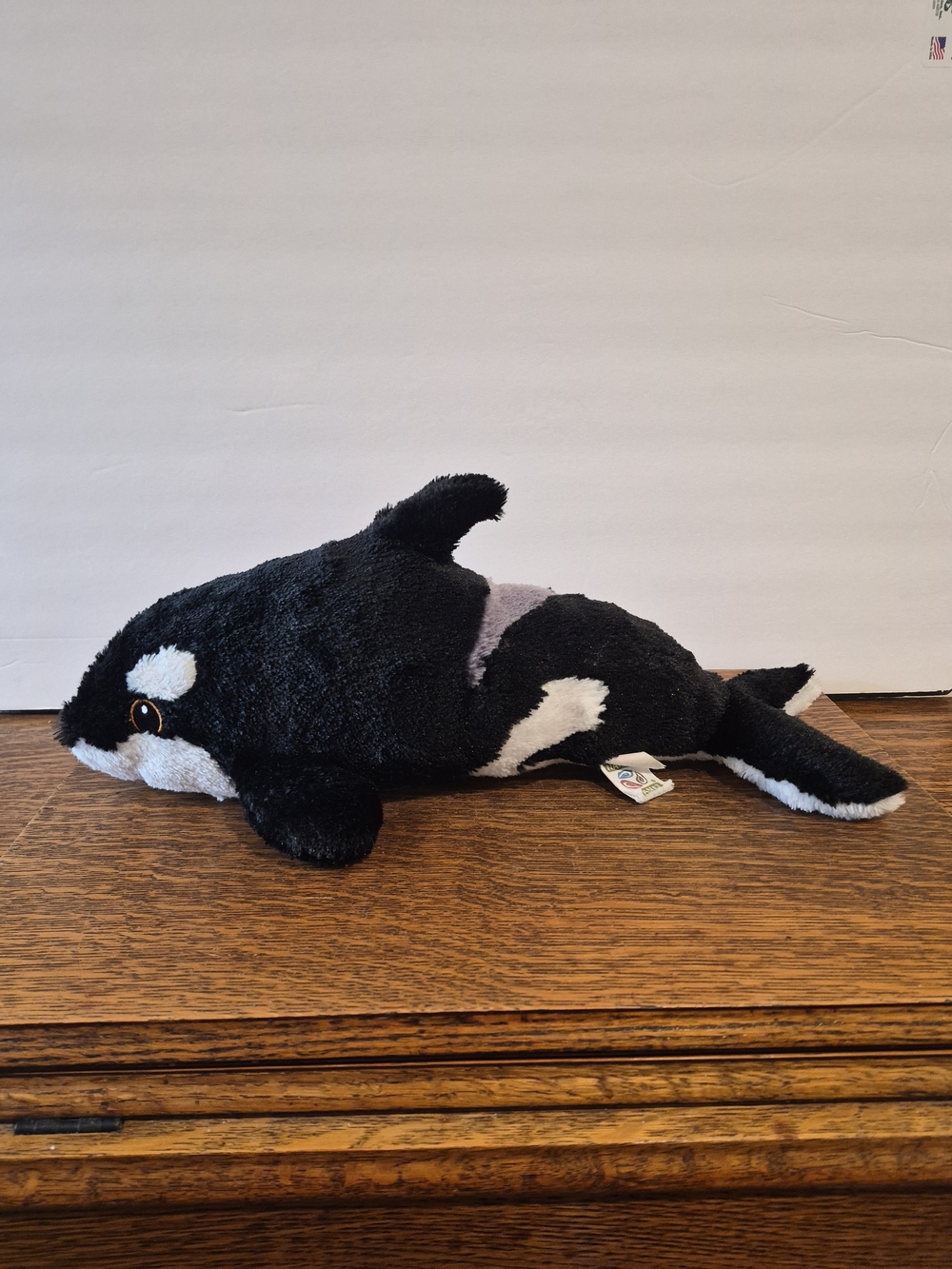 Nature Planet Orca (Killer Whale) plush toy.